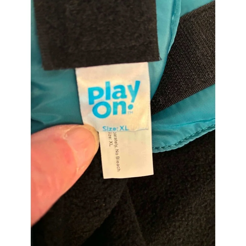 Play On Woof Wear 3-in-1 Dog Jacket XL Teal Reflective‎ Fleece Winter Vest